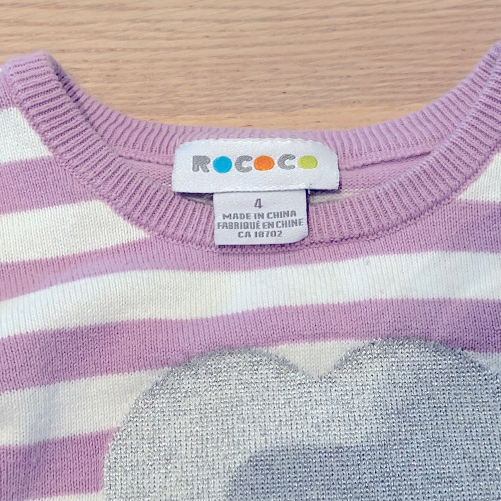 Girls long sleeved cotton dress size 4 - Picture 3 of 6